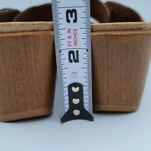 Dansko Jessie Womens Sand Lizard Double Strap Wedge Sandals US 8.5-9 EU 39 - Picture 7 of 15